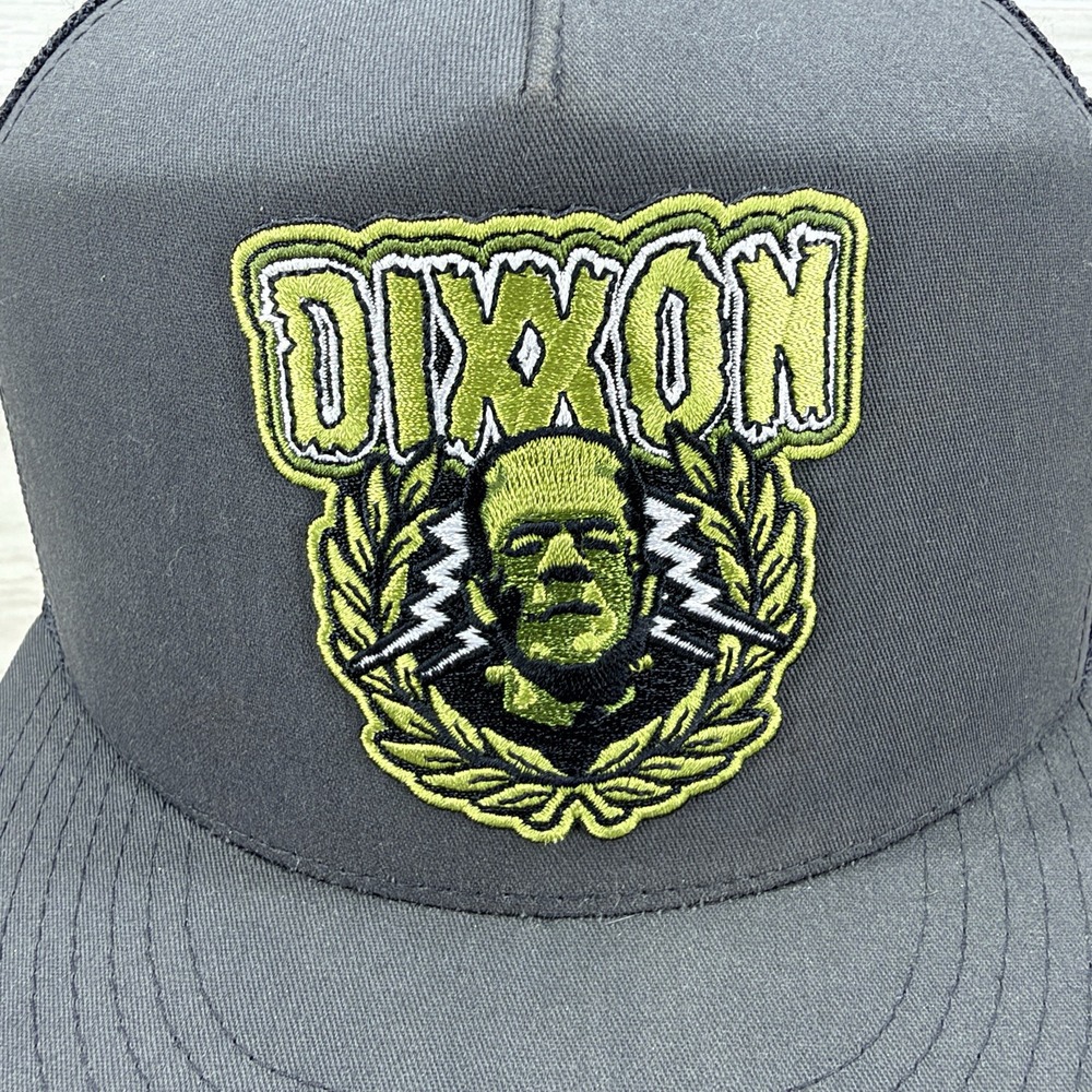 Dixxon Flannel Co Frankenstein Hat Snapback Trucker Flat Bill Gray Green - Picture 2 of 8